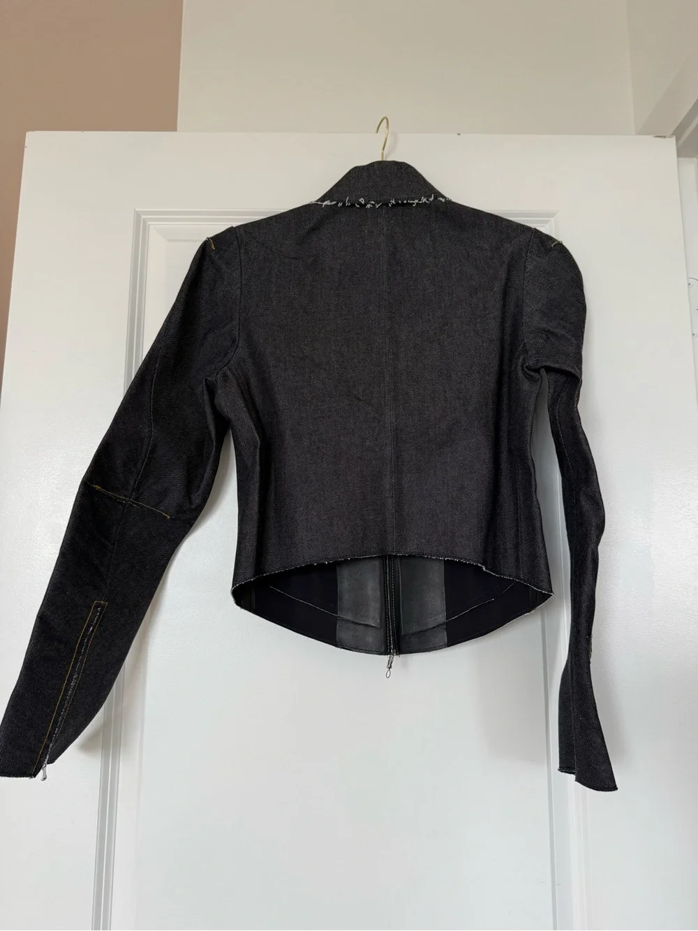 NWT Tory Burch Denim Biker Jacket $698 4